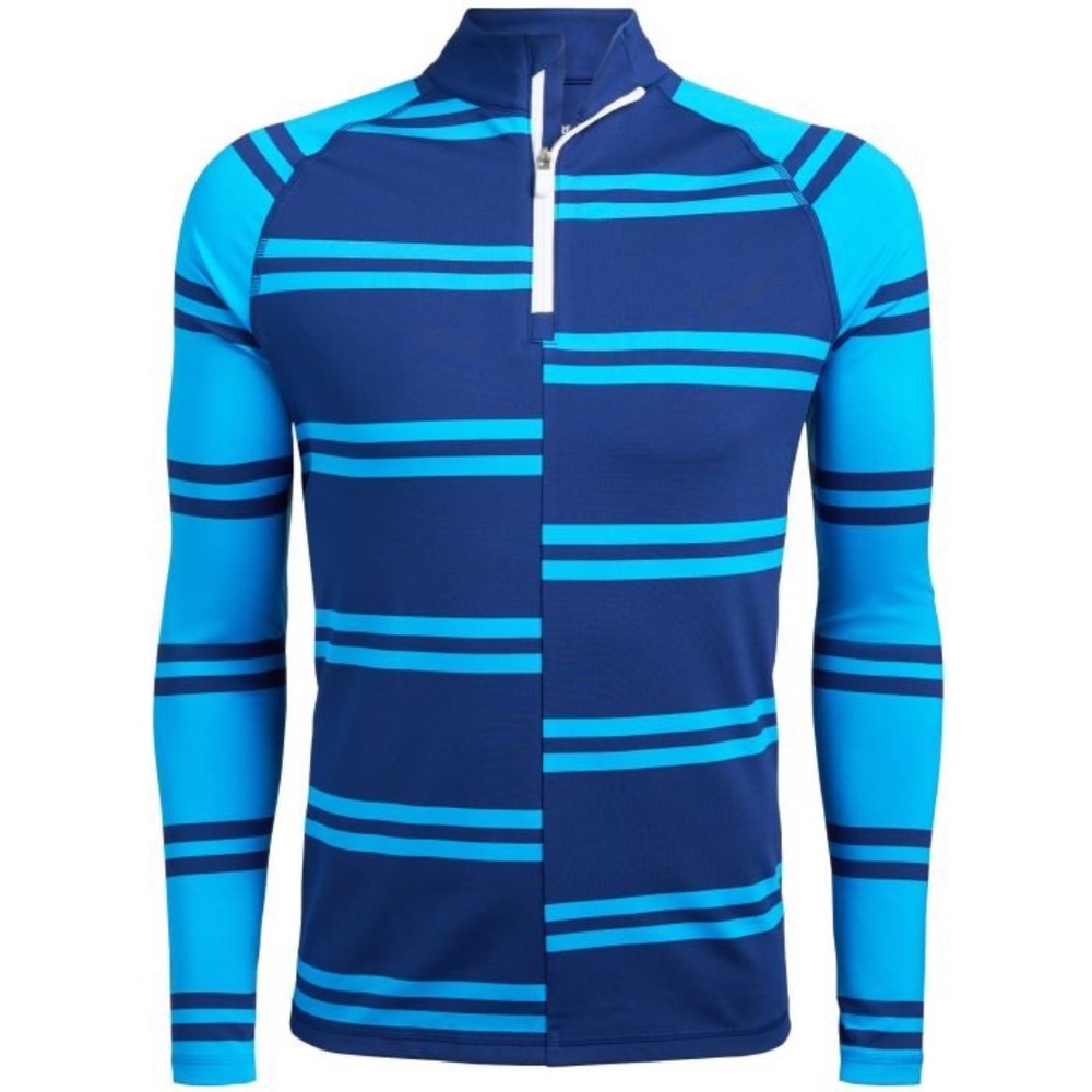 G/Fore Offset Stripe Performance Quarter Zip Mid … - image 1